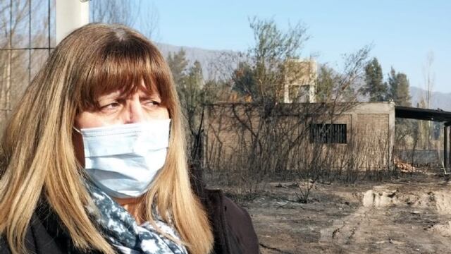 Graciela Cerdera estaba trabajando en el momento en el que las llamas llegaron hasta su casa en el incendio.