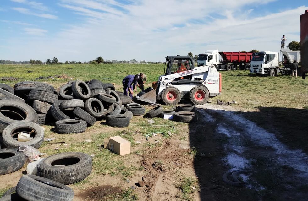 Tres Arroyos: recepción de neumáticos fuera de uso