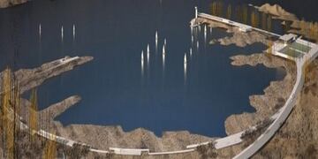 En el gobierno esperan las propuestas, inmobiliarias, turísticas, deportivas, etc. para invertir en el perilago de Potrerillos. Gentileza Gobierno de Mendoza