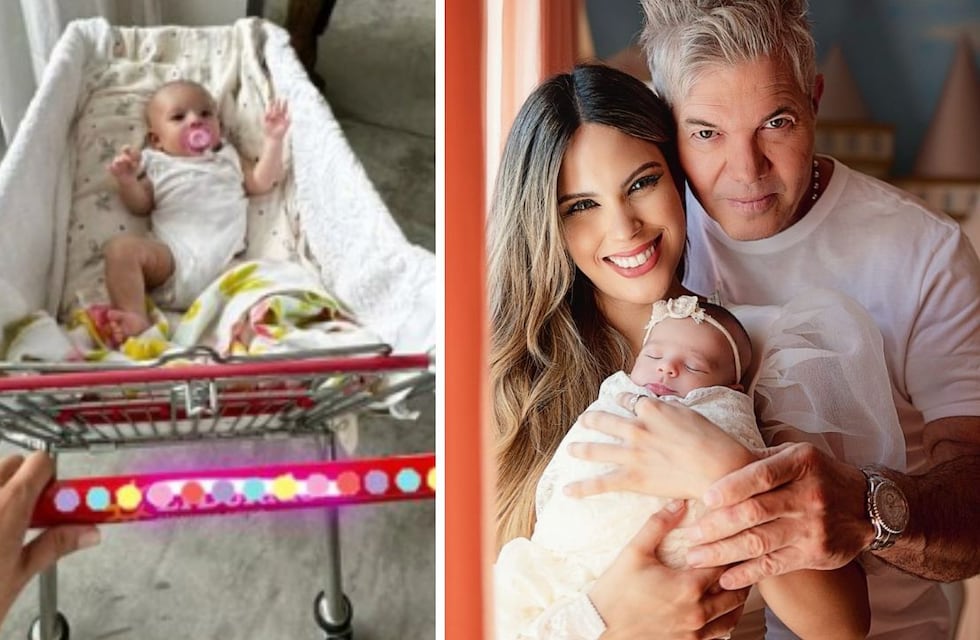 Sarah todoterreno: Barby Franco mostró cómo pasea a su hija en un carrito de supermercado