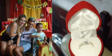 Nahuel Pedemonte, el sobreviviente de un balazo, le propuso matrimonio a su novia.