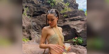Tini en Puerto Iguazú: la cantante volvió a Misiones para realizar un nuevo videoclip.