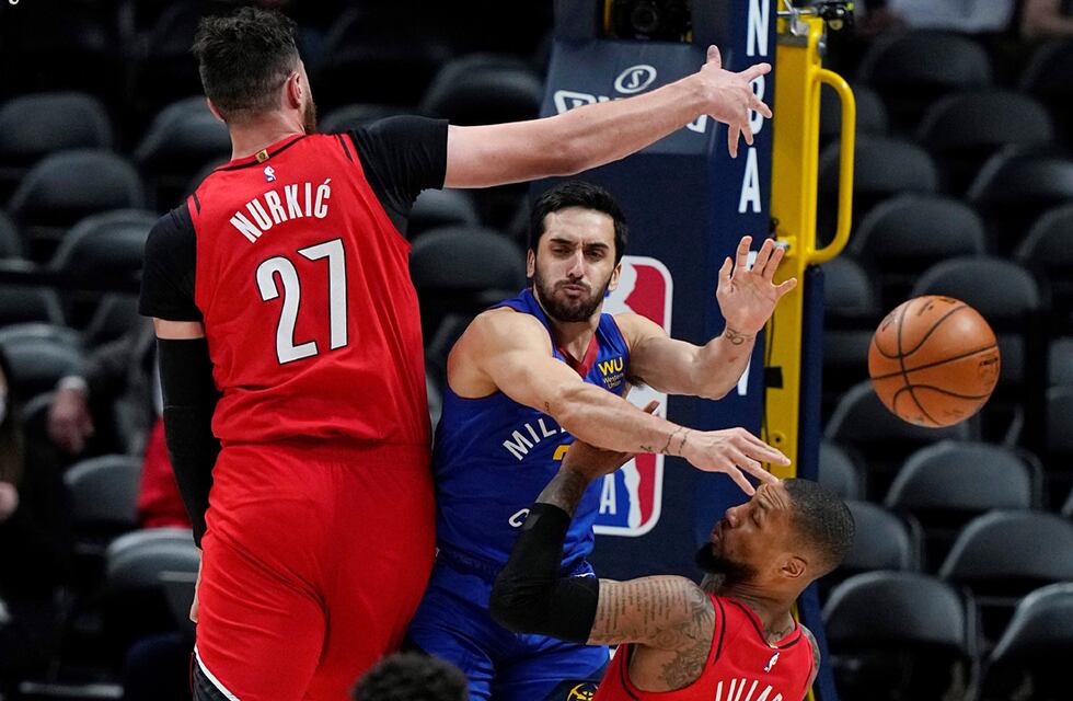 NBA: en un flojo partido de Campazzo, Denver puso 3-2 la serie ante Portland