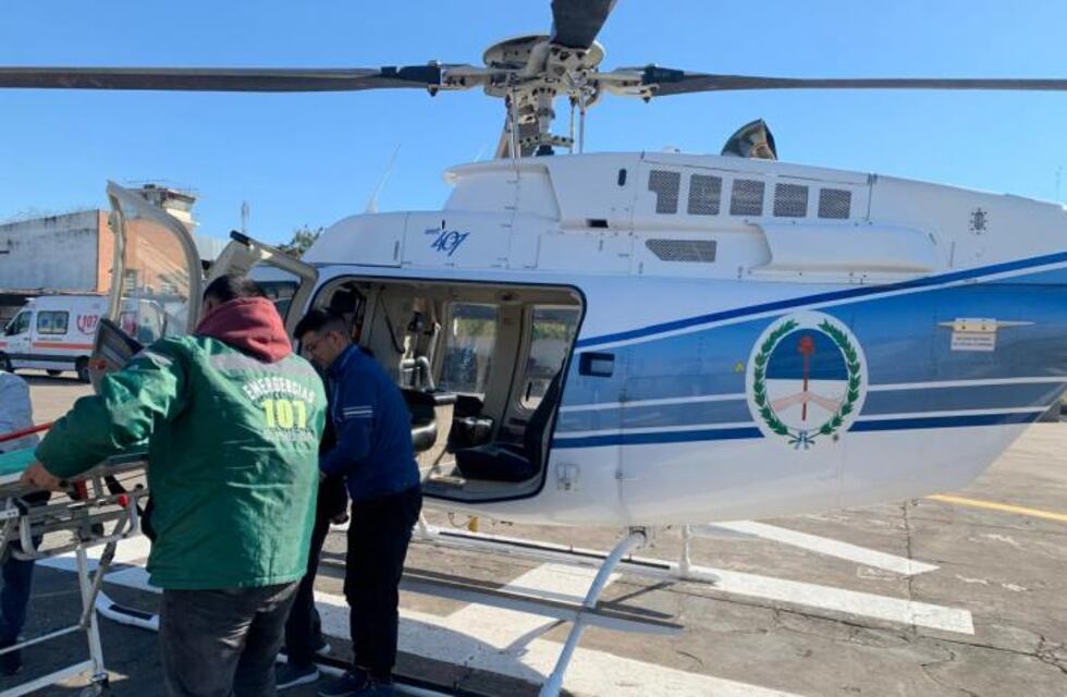 El Helicóptero Sanitario trasladó a una vecina de Chasquivil