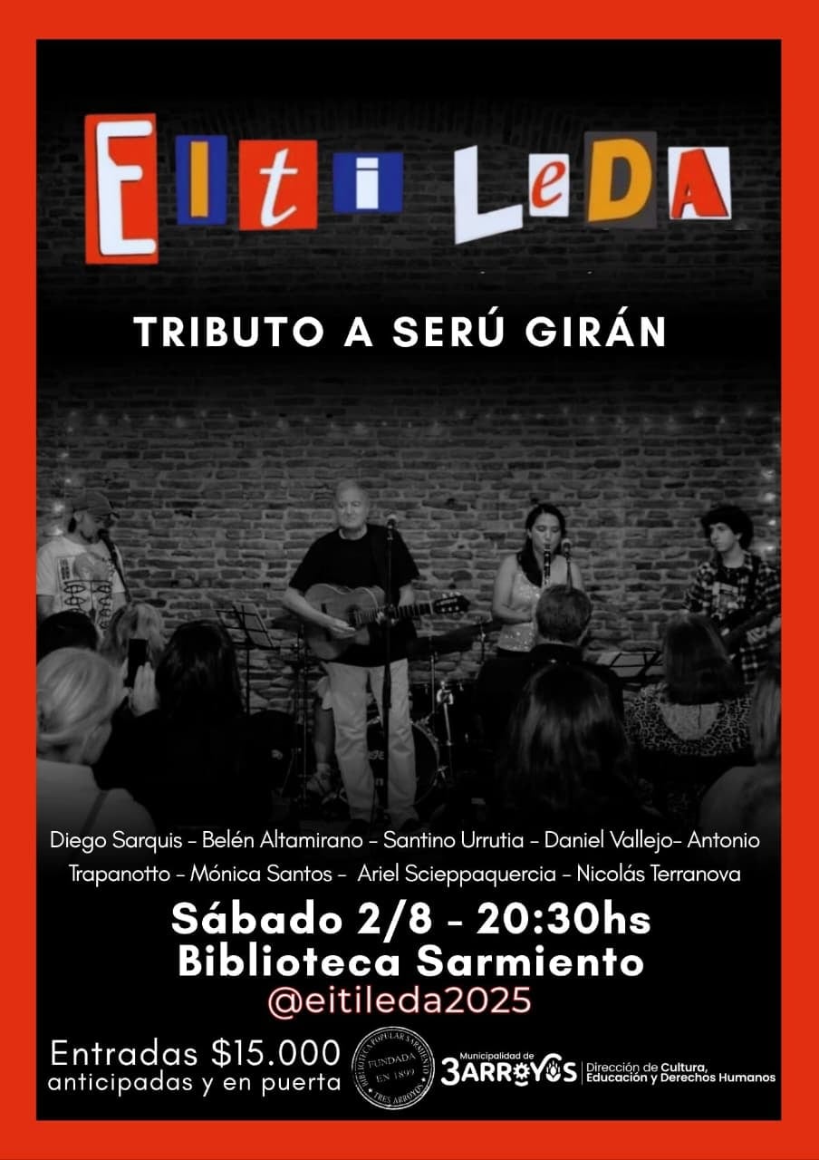 Eiti Leda: Tributo a Serú Girán en la Biblioteca Sarmiento