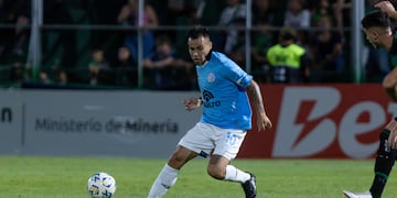 El "Chino" Lucas Zelarayán fue protagonista del gol de Belgrano. Ventaja que al Pirata le duró muy poco (Prensa Belgrano).