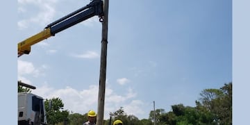 Obras de mejoramiento energético en Bernardo de Irigoyen.