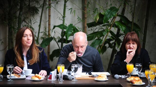 PASO 2021: Desayuno de Juntos por el Cambio en el barrio porteño de Belgrano.