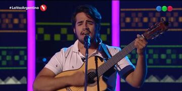 Octavio Muratore, el santiagueño que sorprendió a todo el jurado de La Voz Argentina.