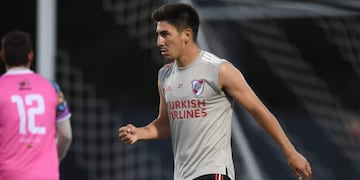 Agustín Fontana marcó su primer gol en River en un amistoso.