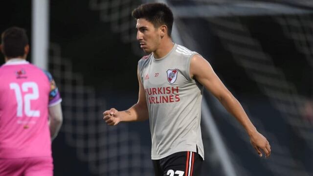 Agustín Fontana marcó su primer gol en River en un amistoso.