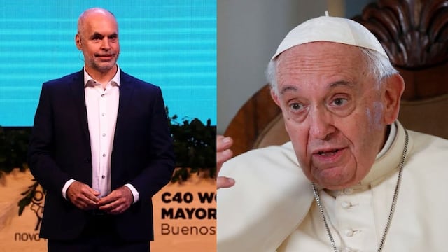 El papa Francisco le envió una carta a Rodríguez Larreta en el marco de la Cumbre de Alcaldes. Foto: Los Andes.