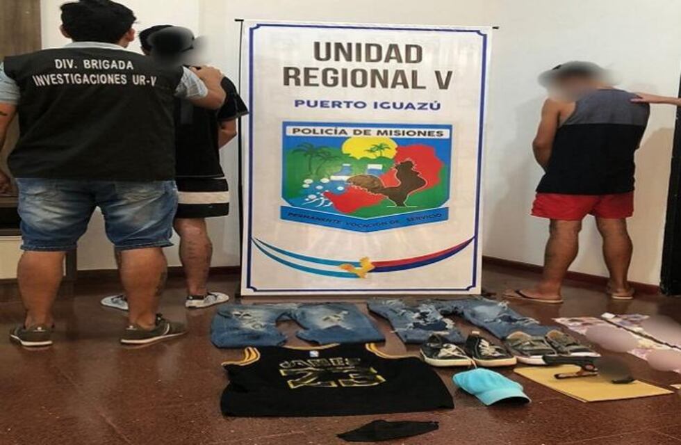 Terminaron detenidos tras asaltar un local comercial en Puerto Iguazú