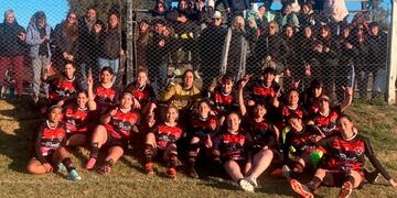 Sporting derrotó 1 a 0 a Estrella de Oro en el comienzo del Clausura de fútbol femenino de la Liga del Sur. (Foto: Constanza Viarenghi).