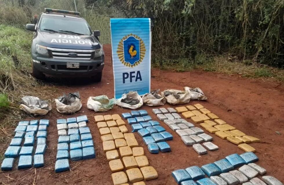 Incautan 150 kilos de marihuana tras un operativo en Puerto Esperanza