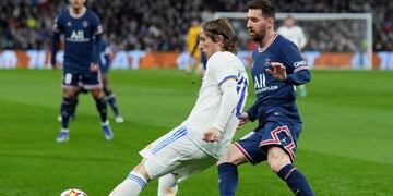 Lionel Messi, titular en PSG en el duelo ante Real Madrid por los octavos de final de Champions League. / Gentileza.