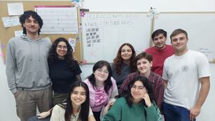 Los integrantes del nuevo centro de estudiantes del ISP N° 2.