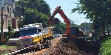 Obra hidráulica en Posadas