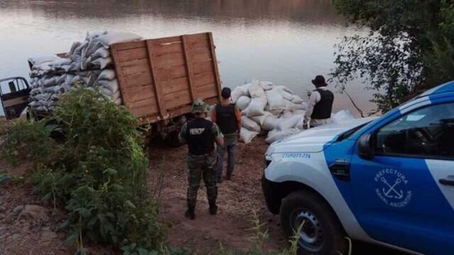 Secuestran 21 toneladas de granos ilegales en El Soberbio.