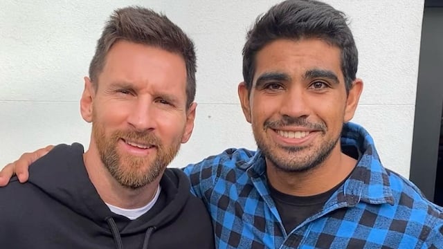 El joven cordobés cumplió "un sueño" al poder conocer a Messi.
