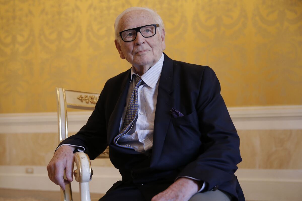 Murió Pierre Cardín, uno de los diseñadores de moda de alta costura más conocidos. Foto: AFP.