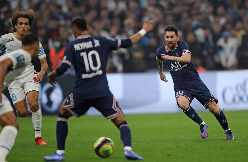Con Messi y Di María en cancha, el PSG empató 0-0 con el Olympique de Marsella de Sampaoli