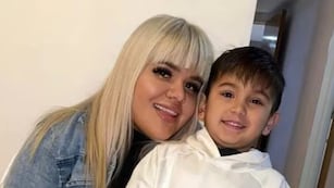 More Rial junto a su hijo, Francesco.