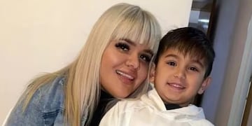 More Rial junto a su hijo, Francesco.