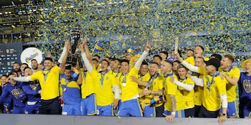 Boca Juniors Campeón. El Xeneize empató con el Rojo, pero se coronó por el triunfo de River ante Racing. (Foto / Federico López Claro)
