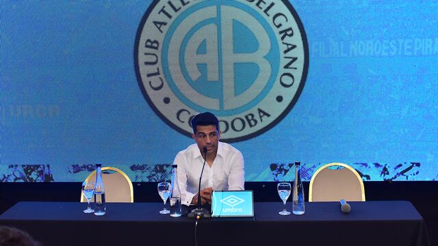 "Belgrano tiene una historia de lucha, el club tiene el deseo de ser protagonista, de lograr cosas". Primer mensaje de Walter Erviti, nuevo DT (Foto: Prensa CAB)..