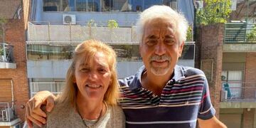 Médico Focaraccio y su esposa Laura que le donó su riñón