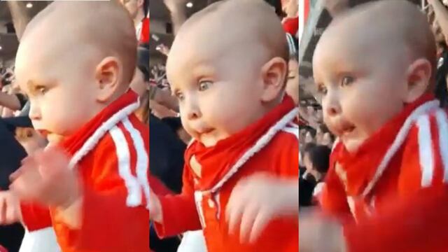 El bebé de Estudiantes que revolucionó las redes y causó ternura.