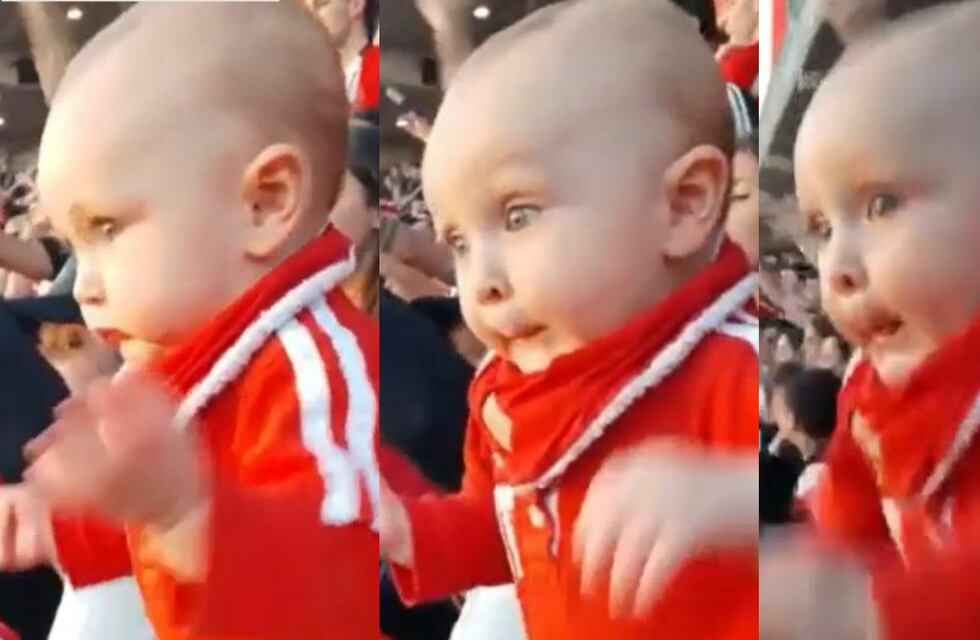 ¡Mini hincha! El bebé que es fanático del Pincha y es furor en las redes sociales causó mucha ternura por su pasión por el equipo