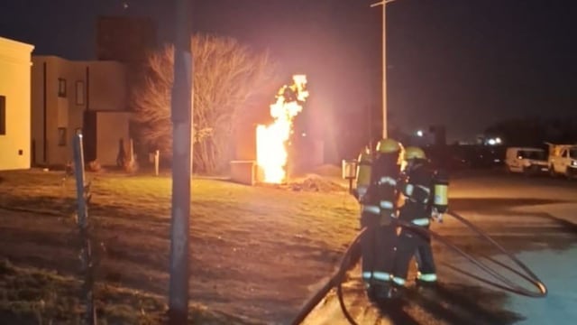 Las llamas alcanzaron los dos metros de altura.