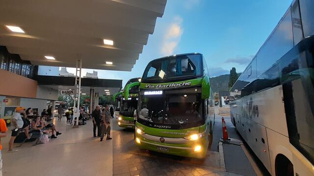 La Terminal de buses de Villa Carlos Paz, este jueves. El movimiento aún no parece el habitual de un mes de enero (La Voz)