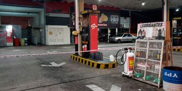 La estación donde los delincuentes asesinaron a un trabajador.