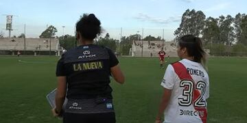 Julieta Romero debutó en la Primera de River Plate.