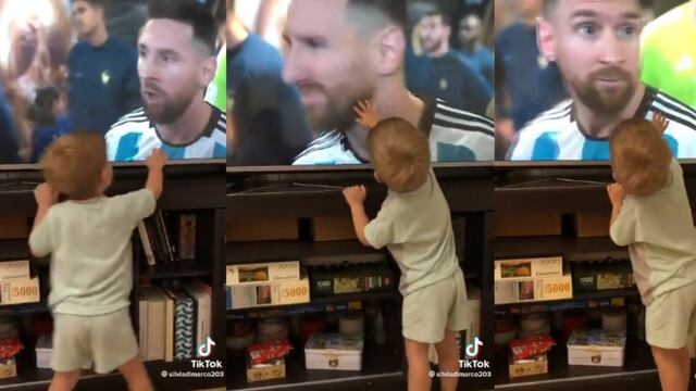 Pedro, el minifanático de Lionel Messi, que enloquece al verlo en la televisión.