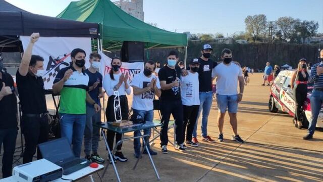 Oscar Herrera Ahuad participó este sábado en el lanzamiento de la 5° fecha del Misionero de Pista