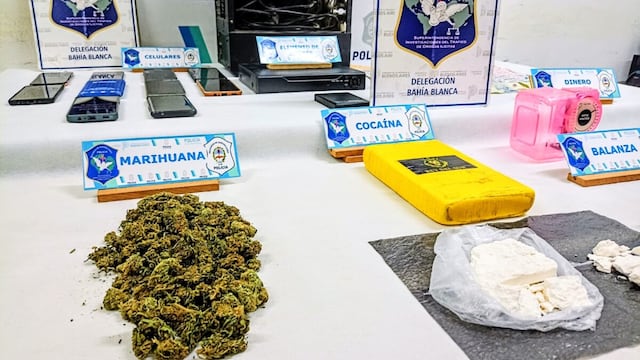 Allanamiento en Punta Alta. Quedó detenido Daniel Ezequiel Podjelski. (Foto Gentileza La Brújula).