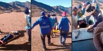 El hombre de 43 años debió ser rescatado en helicóptero pues los caminos estaban intransitables.