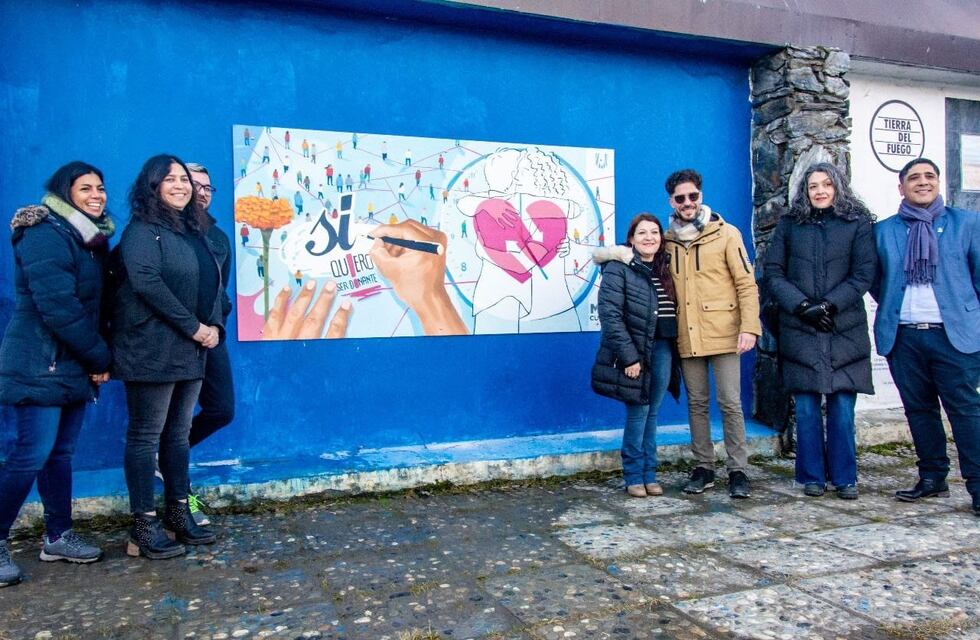 Presentaron en Ushuaia el mural por el Día Nacional del donante de órganos y tejidos
