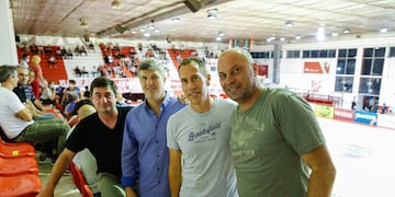 Lucas Bovaglio, Miliki y Clementz, banda rafaelina en el Sandrín. Junto a Fede Bessone.