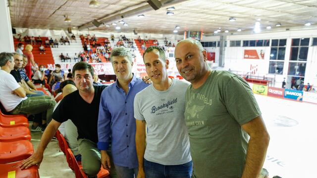 Lucas Bovaglio, Miliki y Clementz, banda rafaelina en el Sandrín. Junto a Fede Bessone.