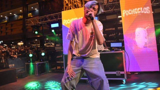 Bhavi durante su show en el Abasto.