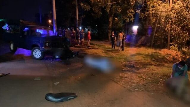 Ebrio, atropelló y mató a un motociclista en Posadas.