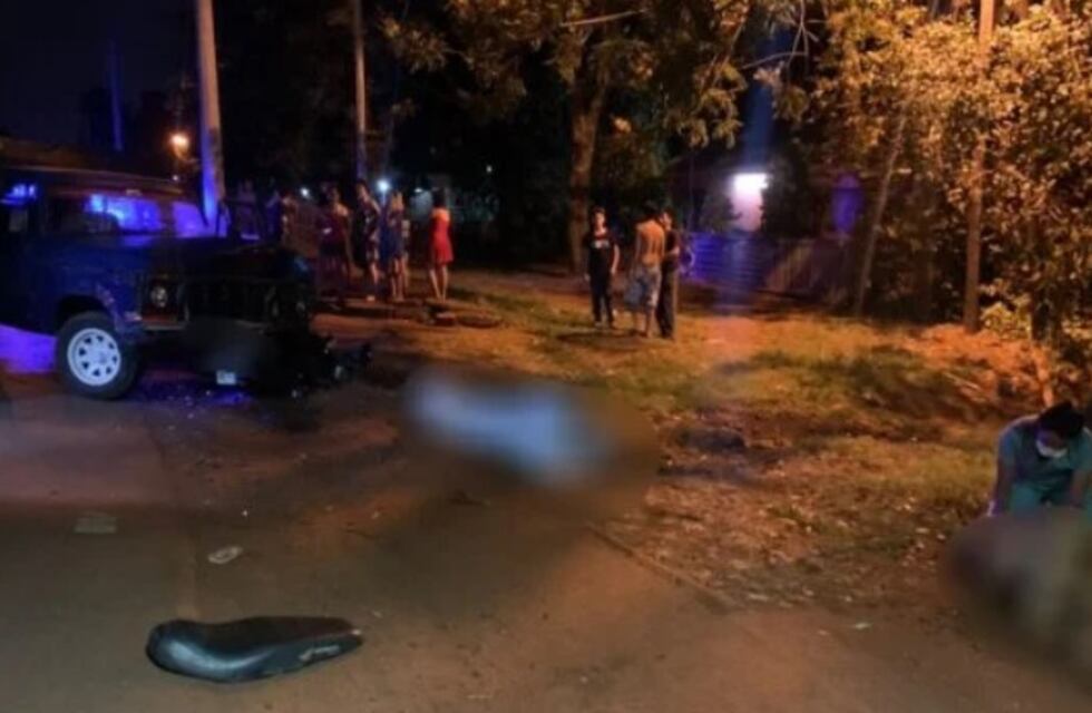 Ebrio, atropelló y mató a un motociclista en Posadas