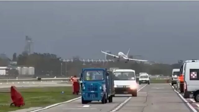 La impactante maniobra de un piloto en Aeroparque.