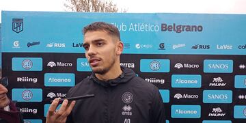 Matías Moreno aprobó en su debut en Belgrano y seguiría como titular.