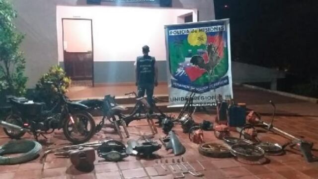 Picada Suiza: hallaron motopartes y otros elementos que habrían sido robados